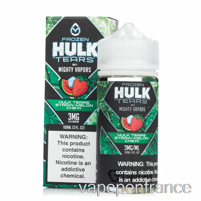 Larmes De Hulk Congelées à Mâcher De Melon De Paille - Larmes De Hulk - Stylo Vape 100 Ml 6 Mg